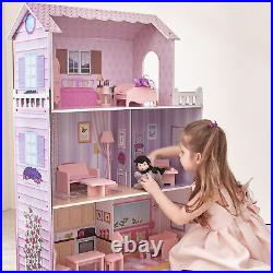 Olivia's Little World Dolls House Wooden Doll House & 13 Accessories KYD-10922A