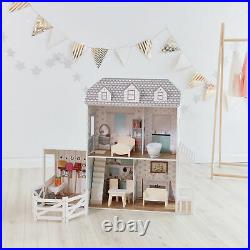 Olivia's Little World Dolls House Wooden Doll House with 14 Accessories TD-12901A