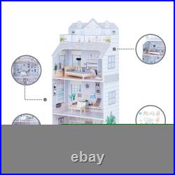 Olivia's Little World Dolls House Wooden Doll House with 8 Accessories TD-11683D
