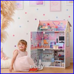 Olivia's Little World Minature 12 Dollhouse Wooden Doll House for Kids Gift