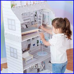Olivia's Little World Wooden Doll House with Furniture and Accessories Included