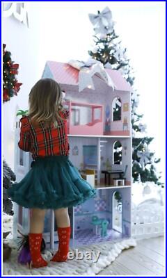 Our largest wooden doll-house XXL up to 123 cm LED backlight Our largest wooden doll-house XXL up to 123 cm LED backlight