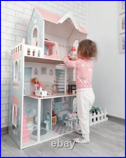 Our largest wooden doll-house XXL up to 123 cm LED backlight Our largest wooden doll-house XXL up to 123 cm LED backlight