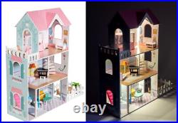 Our largest wooden doll-house XXL up to 123 cm LED backlight Our largest wooden doll-house XXL up to 123 cm LED backlight
