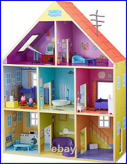 PEPPA PIG WOODEN PLAYHOUSE, Preschool Toy, Dolls House, Imaginative Play, Gift 3