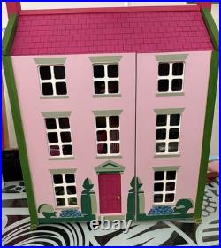 PINTOY complete wooden dolls house furnished decorated bespoke Christmas VGC