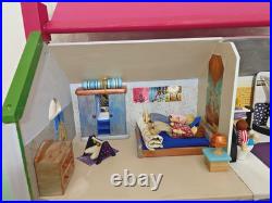 PINTOY complete wooden dolls house furnished decorated bespoke Christmas VGC