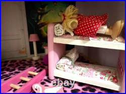 PINTOY complete wooden dolls house furnished decorated bespoke Christmas VGC