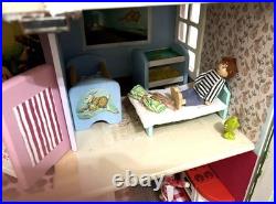 PINTOY complete wooden dolls house furnished decorated bespoke Christmas VGC