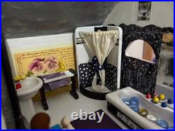 PINTOY complete wooden dolls house furnished decorated bespoke Christmas VGC