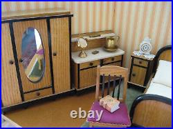 Paul Leonhardt bedroom furniture for dolls house, dolls house