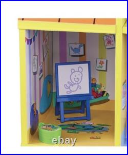Peppa Pig and Baby Evie Wooden Play House 3 Level 9 Room Set With Accessories