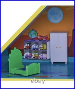 Peppa Pig and Baby Evie Wooden Play House 3 Level 9 Room Set With Accessories