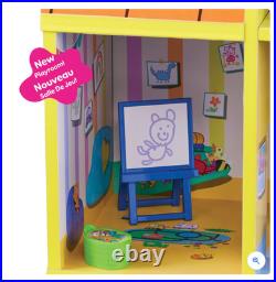 Peppa Pig and Baby Evie Wooden Play House Christmas Gift Doll Home Playset Toys