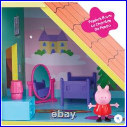Peppa Pig and Baby Evie Wooden Play House Christmas Gift Doll Home Playset Toys
