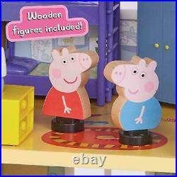 Peppa's Wooden Playhouse Peppa Pig Doll House & Wooden Figures Sustainable Toy