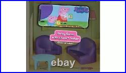 Peppa's Wooden Playhouse Peppa Pig Doll House & Wooden Figures Xmas Birthday Toy