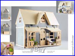 Personalized dollhouse + furniture, handmade, wooden dollhouse, made to order
