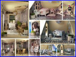 Personalized dollhouse + furniture, handmade, wooden dollhouse, made to order