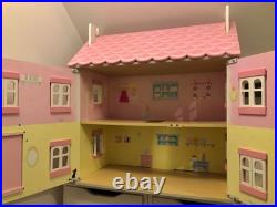 Pink and white Le Toy Van Wooden Dolls House original early 2000s Sophie's House