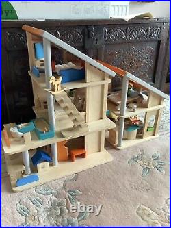 Plan Toys Chalet Style Wooden Dolls House Excellent Condition + Original Box
