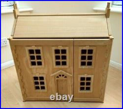 Plan Toys Georgian wooden dolls' house with furniture, family and accessories
