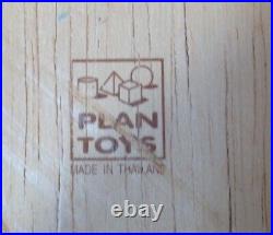 Plan Toys Wooden Doll House + Furniture + Dolls, Modern Chalet Rare, 2008