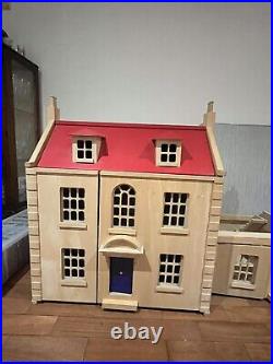 Plan Toys Wooden Dolls House Used Perfect Condition, Detachable