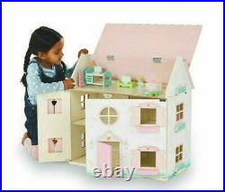 Quality Wooden Doll House For Children Kids Play Set Furniture Accessories New