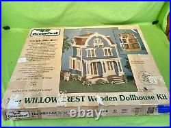 RARE Greenleaf The Willowcrest Wooden Dollhouse Kit Original Box SEE DESCRIPTION