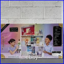 Rainbow High 3-Storey Wooden Townhouse Dollhouse Playset with Furniture