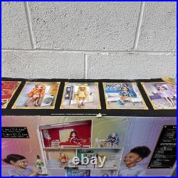 Rainbow High 3-Storey Wooden Townhouse Dollhouse Playset with Furniture