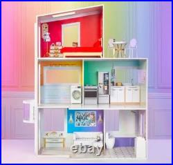 Rainbow High Townhouse 3-Storey Wooden Doll House Rainbow High Townhouse 3-Storey Wooden Doll House