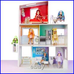 Rainbow High Townhouse 3 Storey Wooden Dollhouse Rainbow High Townhouse 3 Storey Wooden Dollhouse