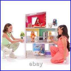 Rainbow High Townhouse 3 Storey Wooden Dollhouse Rainbow High Townhouse 3 Storey Wooden Dollhouse