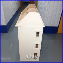 Rare Len Lewis Handmade Wooden Doll's House 4 Floors Unfinished Project