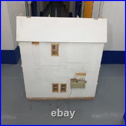 Rare Len Lewis Handmade Wooden Doll's House 4 Floors Unfinished Project