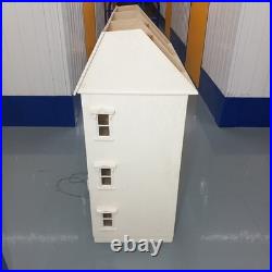 Rare Len Lewis Handmade Wooden Doll's House 4 Floors Unfinished Project