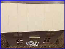 Rare Pottery Barn Dollhouse Wooden Pink 2 Story