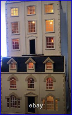 Reduced! Large Wooden Dolls House With Full Tested Electrics