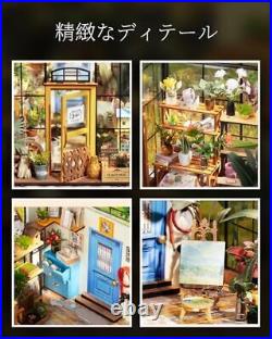 Robotime DIY Doll House Wooden Miniature Furniture Kit LED Light with Handmade Robotime DIY Doll House Wooden Miniature Furniture Kit LED Light with Handmade