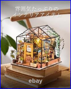 Robotime DIY Doll House Wooden Miniature Furniture Kit LED Light with Handmade Robotime DIY Doll House Wooden Miniature Furniture Kit LED Light with Handmade