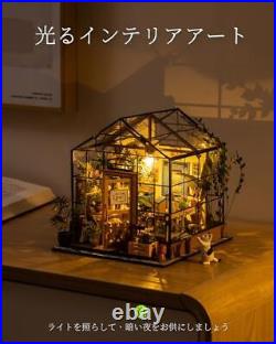 Robotime DIY Doll House Wooden Miniature Furniture Kit LED Light with Handmade Robotime DIY Doll House Wooden Miniature Furniture Kit LED Light with Handmade