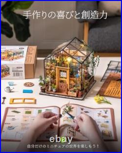 Robotime DIY Doll House Wooden Miniature Furniture Kit LED Light with Handmade Robotime DIY Doll House Wooden Miniature Furniture Kit LED Light with Handmade