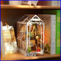 Rolif Wooden LED Dollhouse Miniature DIY Kit Dolls House 7pcs Kits for Xmas Gift