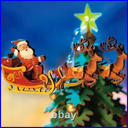 Rolife 3D DIY Christmas Melody Tree Music Box Wooden Puzzle with LED Adult Gift