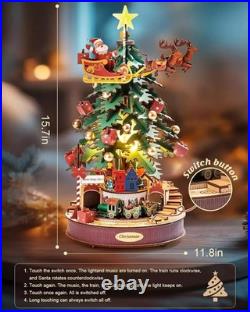 Rolife 3D DIY Christmas Melody Tree Music Box Wooden Puzzle with LED Adult Gift