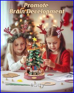 Rolife 3D DIY Christmas Melody Tree Music Box Wooden Puzzle with LED Adult Gift