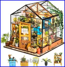 Rolife DIY Miniature Dollhouse Kit 124 Scale Wooden Greenhouse Mini House Furn Rolife DIY Miniature Dollhouse Kit 124 Scale Wooden Greenhouse Mini House Furn