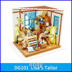 Rolife Dollhouse Miniature Kit DIY 3D Wooden with LED Lights Adult Toy Home Gift Rolife Dollhouse Miniature Kit DIY 3D Wooden with LED Lights Adult Toy Home Gift